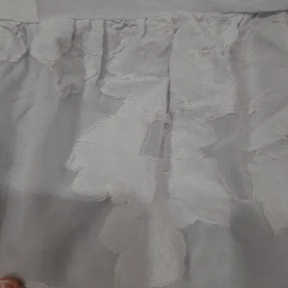 Wilfred fairycore boho distressed sheer cropped embroidered blouse top - Picture 10 of 15